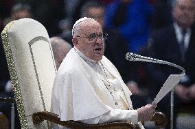 Pope Francis Meets With Italian Pilgrims - Vatican