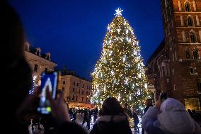 Christmas Tree In Krakow Named The World's Most Beautiful