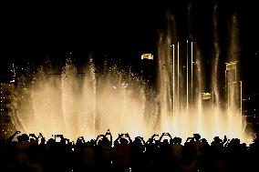 Burj Khalifa And Dubai Fountain