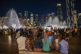 Burj Khalifa And Dubai Fountain