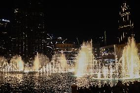 Burj Khalifa And Dubai Fountain