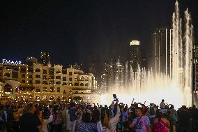 Burj Khalifa And Dubai Fountain