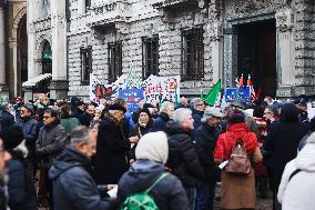 The Procession For The Commemoration Of The Victims Of The Massacre Of Piazza Fontana In Milan