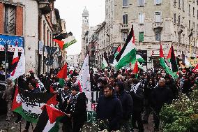 The 62nd Saturday Of The Demonstration In Support Of Palestine At The Corvetto District In Milan