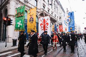 The Procession For The Commemoration Of The Victims Of The Massacre Of Piazza Fontana In Milan