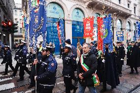 The Procession For The Commemoration Of The Victims Of The Massacre Of Piazza Fontana In Milan