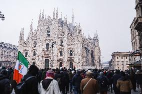 The Procession For The Commemoration Of The Victims Of The Massacre Of Piazza Fontana In Milan