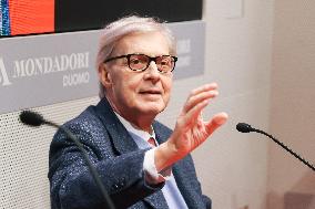 Vittorio Sgarbi Presents The Book Natività. Madre E Figlio Nell'arte In Milan