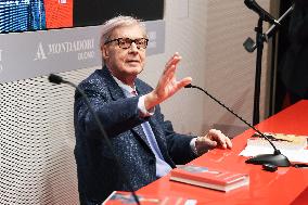 Vittorio Sgarbi Presents The Book Natività. Madre E Figlio Nell'arte In Milan