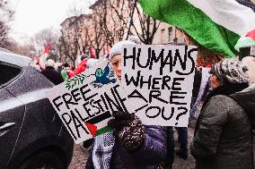 The 62nd Saturday Of The Demonstration In Support Of Palestine At The Corvetto District In Milan