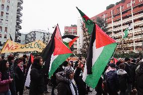 The 62nd Saturday Of The Demonstration In Support Of Palestine At The Corvetto District In Milan