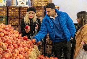 Daily Life And Yalda Night Eve In Tehran