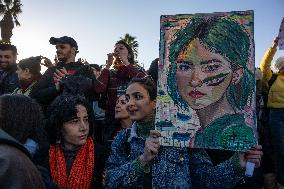 Demonstrators Asking for a Secular State - Damascus