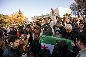 Demonstrators Asking for a Secular State - Damascus