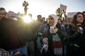 Demonstrators Asking for a Secular State - Damascus