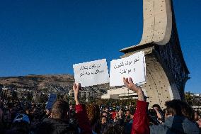 Demonstrators Asking for a Secular State - Damascus