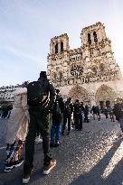 Illustration of Notre Dame de Paris Inside and Outside - Paris AJ