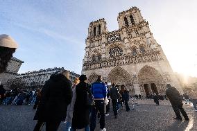 Illustration of Notre Dame de Paris Inside and Outside - Paris AJ