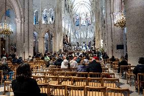 Illustration of Notre Dame de Paris Inside and Outside - Paris AJ