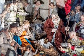 Blessing of the creche of Notre Dame de Paris - Paris AJ