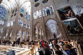 Illustration of Notre Dame de Paris Inside and Outside - Paris AJ