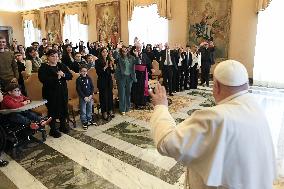 Pope Francis Receives Boys Of Italian Catholic Action - Rome