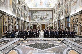 Pope Francis Receives Italian Bocce Federation - Rome