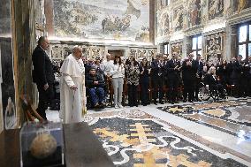 Pope Francis Receives Italian Bocce Federation - Rome