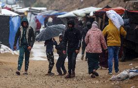 Displaced Palestinians In Khan Yunis