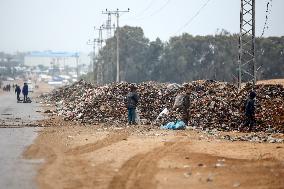 Displaced Palestinians In Khan Yunis