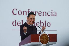 Mexico’s President Claudia Sheinbaum Briefing Conference