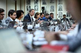 Finance Minister Fernando Haddad Talks To Journalists