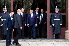 Hungarian Prime Minister Victor Orban In Bulgaria.