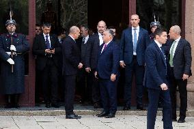 Hungarian Prime Minister Victor Orban In Bulgaria.