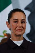 Mexican President Claudia Sheinbaum Gives Conference - Mexico