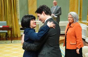 Justin Trudeau At Cabinet Swearing-In Ceremony - Ottawa