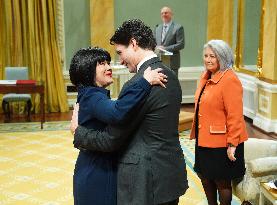 Justin Trudeau At Cabinet Swearing-In Ceremony - Ottawa