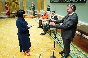 Justin Trudeau At Cabinet Swearing-In Ceremony - Ottawa