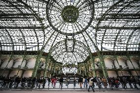 Ice skating rink at the Grand Palais in Paris FA