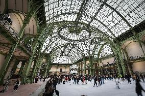 Ice skating rink at the Grand Palais in Paris FA