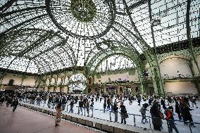 Ice skating rink at the Grand Palais in Paris FA