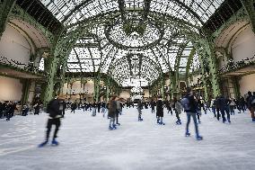 Ice skating rink at the Grand Palais in Paris FA