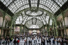 Ice skating rink at the Grand Palais in Paris FA