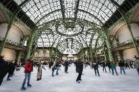 Ice skating rink at the Grand Palais in Paris FA