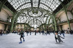 Ice skating rink at the Grand Palais in Paris FA