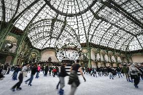 Ice skating rink at the Grand Palais in Paris FA