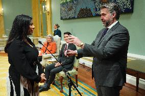 Justin Trudeau At Cabinet Swearing-In Ceremony - Ottawa