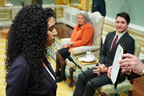 Justin Trudeau At Cabinet Swearing-In Ceremony - Ottawa