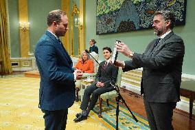 Justin Trudeau At Cabinet Swearing-In Ceremony - Ottawa