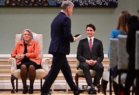 Justin Trudeau At Cabinet Swearing-In Ceremony - Ottawa